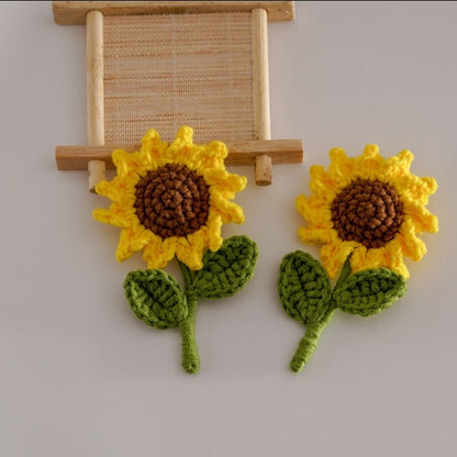 Handcrafted Crochet Sunflower Brooch