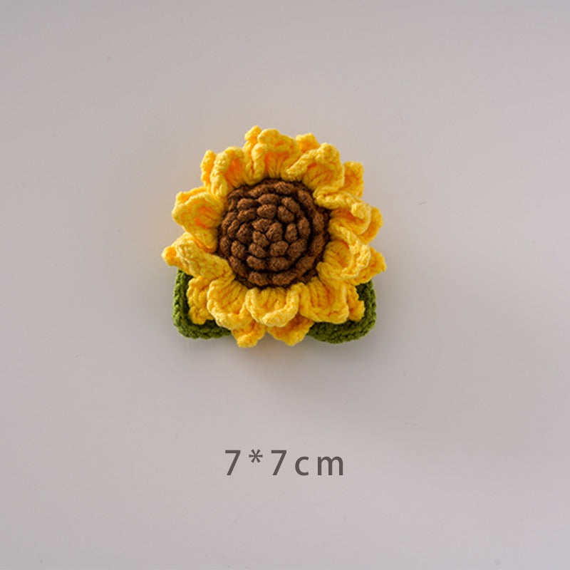 Handcrafted Crochet Sunflower Brooch