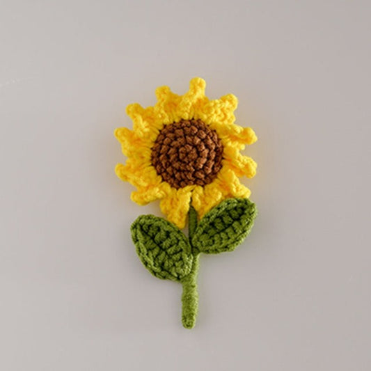 Handcrafted Crochet Sunflower Brooch