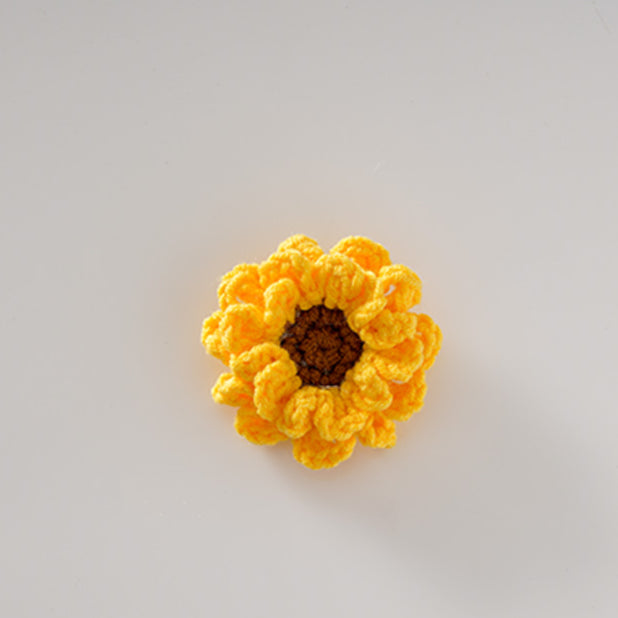 Handcrafted Crochet Sunflower Brooch