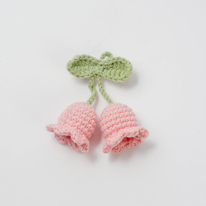 Handcrafted Crochet Bellflower Brooch