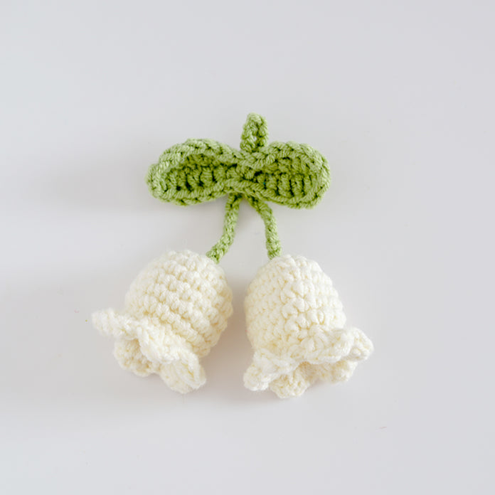 Handcrafted Crochet Bellflower Brooch