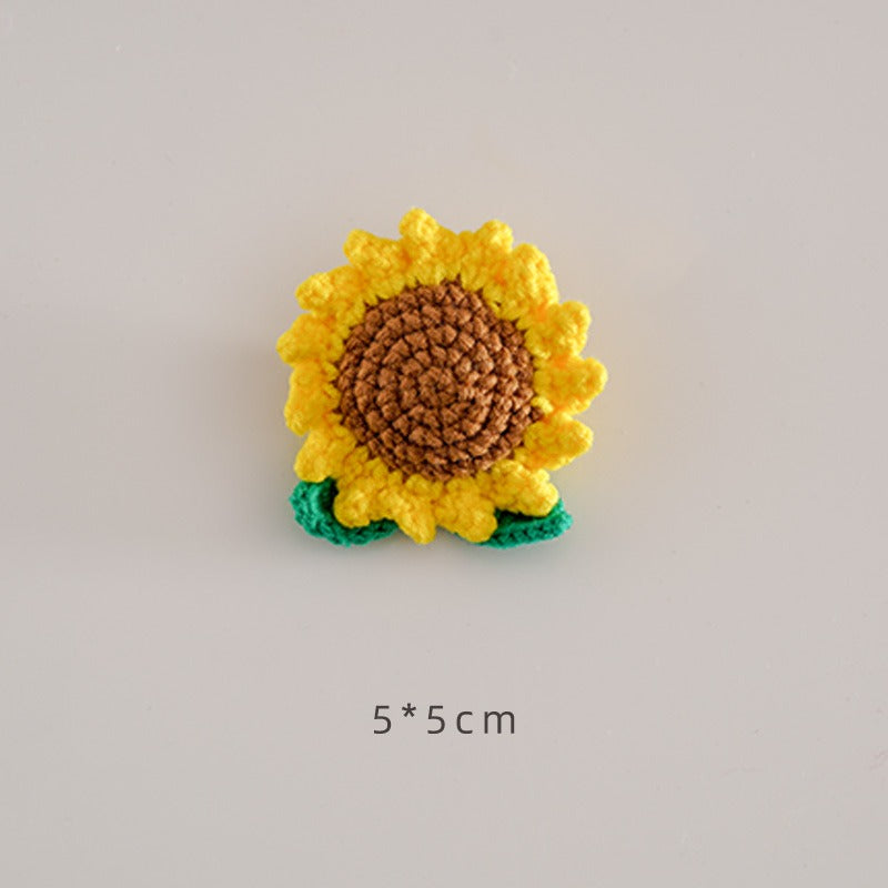 Handcrafted Crochet Sunflower Brooch