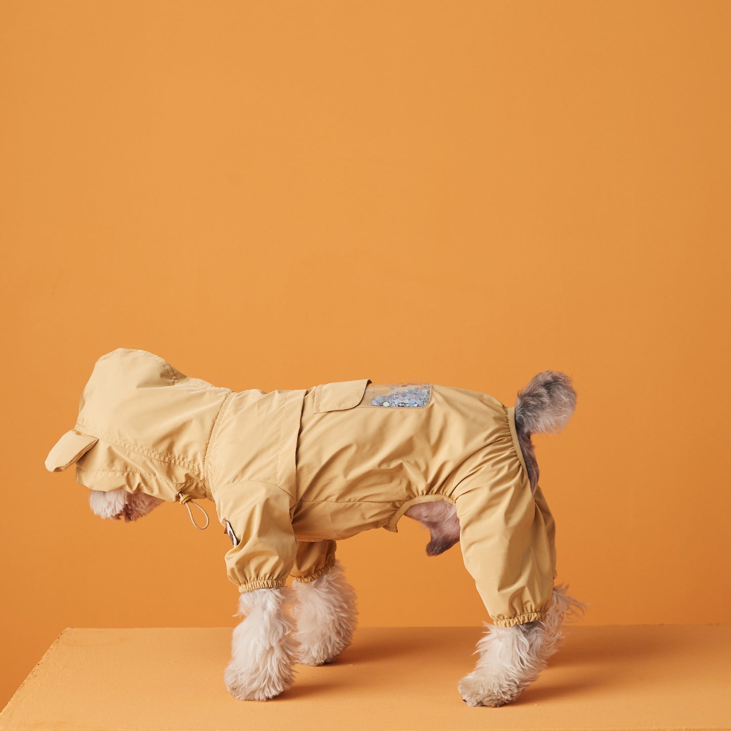 Cute Camel Dog Raincoat With Bear Ears