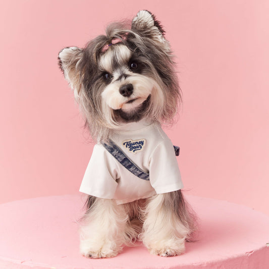 Pooch's Trendy Tee & Denim Backpack Combo