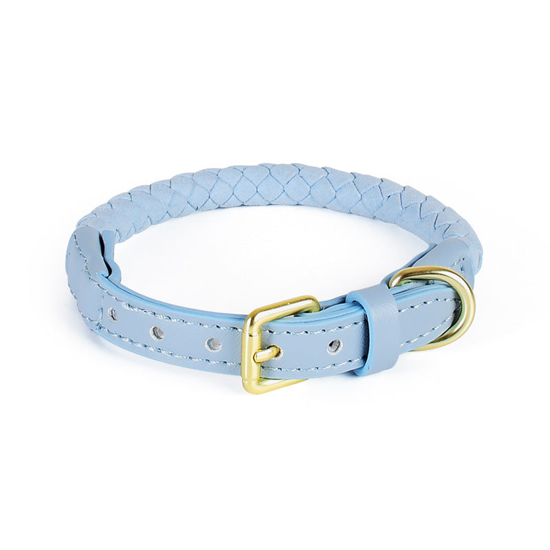 Luxury Handcrafted Suede Dog Collar