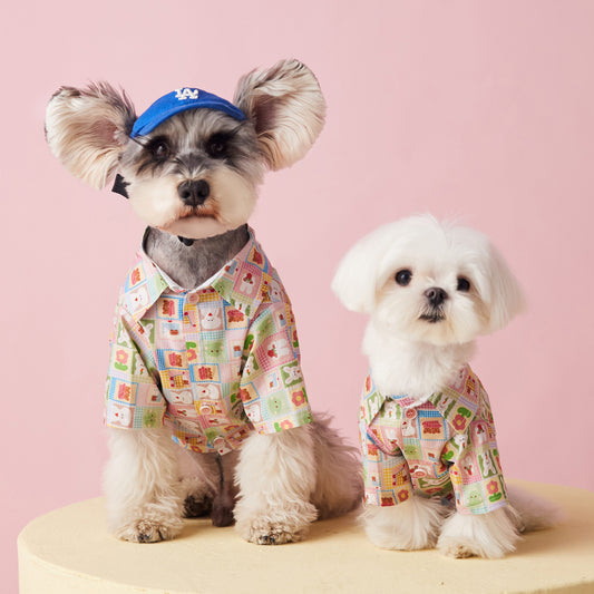 Hawaiian Dog Polo Shirt With Cute Animal Pattern