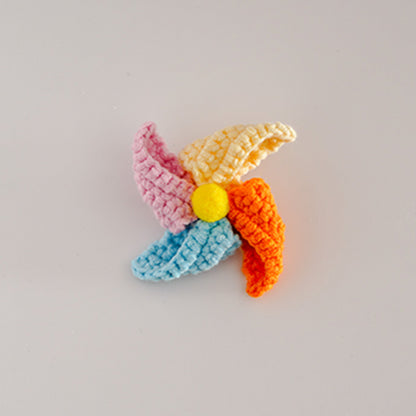 Handcrafted Crochet Pinwheel Brooch